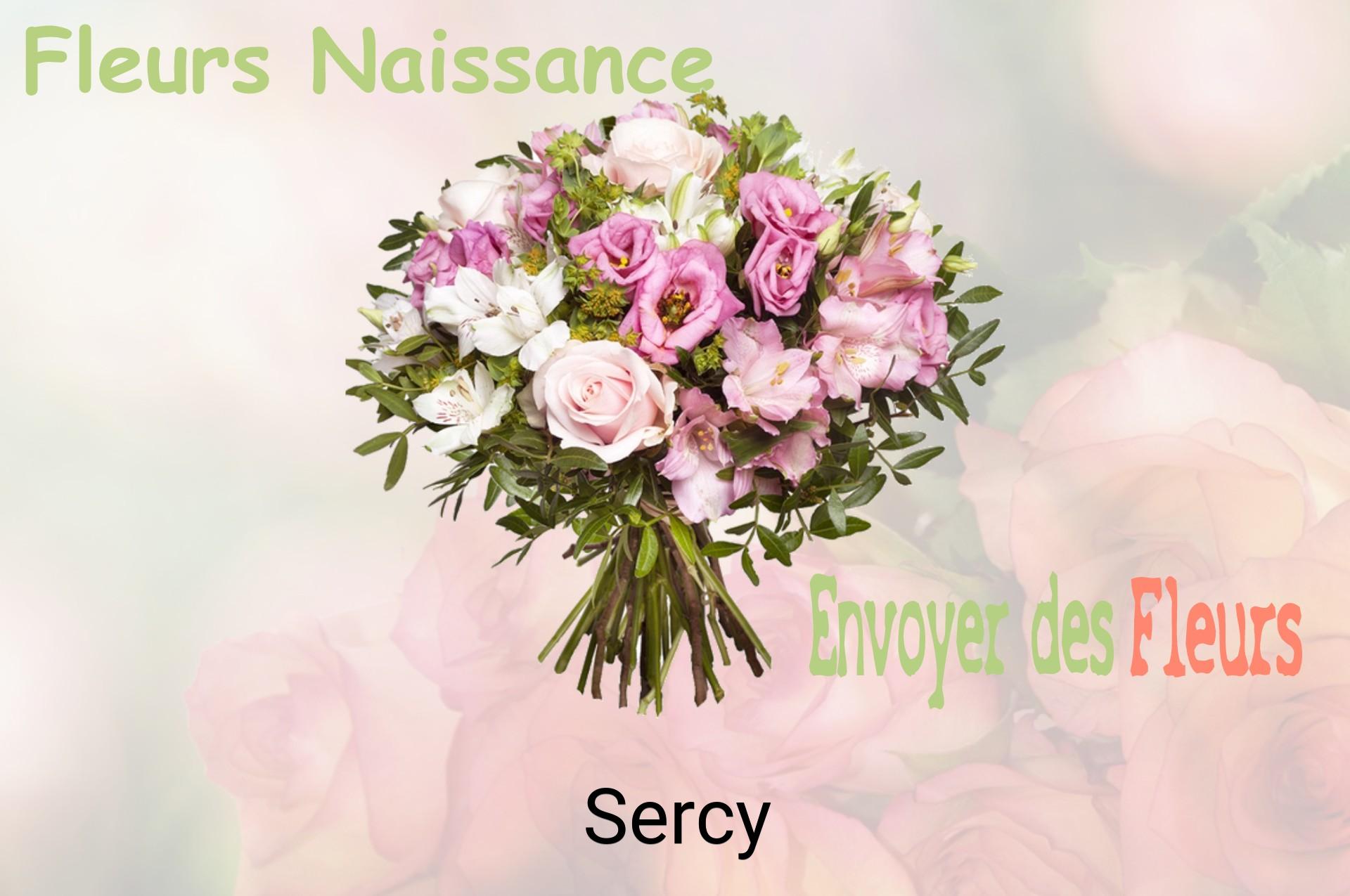 Bouquet de fleurs de naissance livré à Sercy